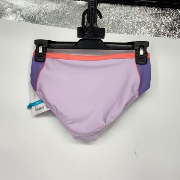 NWT Athleta Girl Reversible Mid Rise Bottom Colorblock Pink Purple Swim Girl's L - Picture 4 of 7